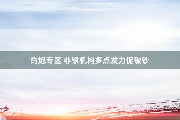 约炮专区 非银机构多点发力促破钞