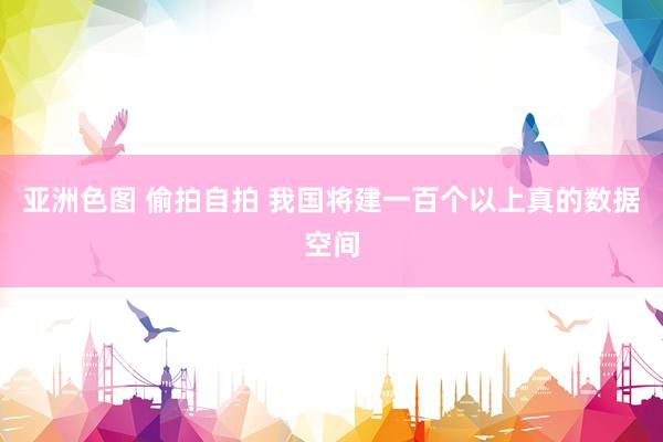 亚洲色图 偷拍自拍 我国将建一百个以上真的数据空间