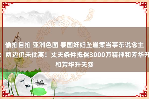 偷拍自拍 亚洲色图 泰国妊妇坠崖案当事东说念主自曝：两边仍未仳离！丈夫条件抵偿3000万精神和芳华升天费
