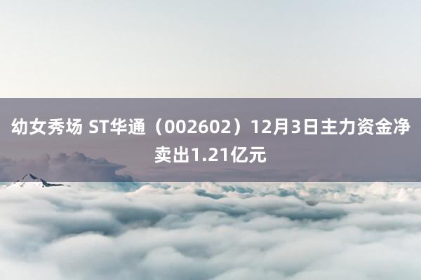 幼女秀场 ST华通（002602）12月3日主力资金净卖出1.21亿元
