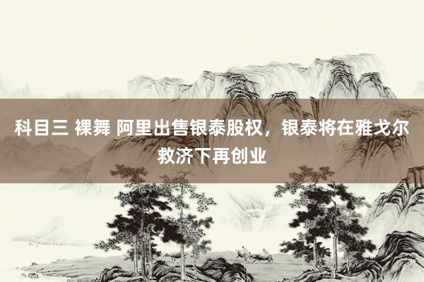 科目三 裸舞 阿里出售银泰股权，银泰将在雅戈尔救济下再创业