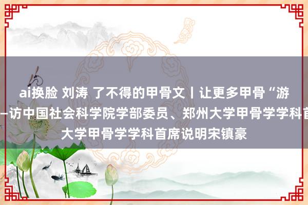 ai换脸 刘涛 了不得的甲骨文丨让更多甲骨“游子”回家望望——访中国社会科学院学部委员、郑州大学甲骨学学科首席说明宋镇豪