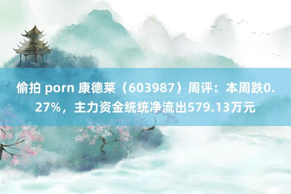 偷拍 porn 康德莱（603987）周评：本周跌0.27%，主力资金统统净流出579.13万元