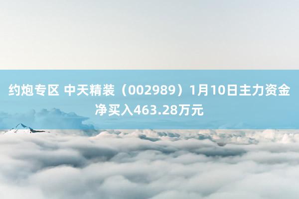 约炮专区 中天精装（002989）1月10日主力资金净买入463.28万元
