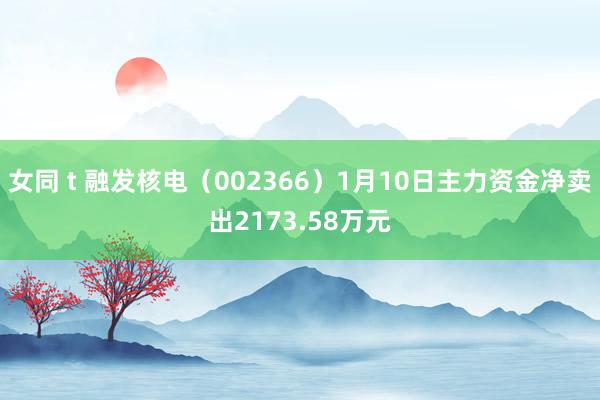 女同 t 融发核电（002366）1月10日主力资金净卖出2173.58万元