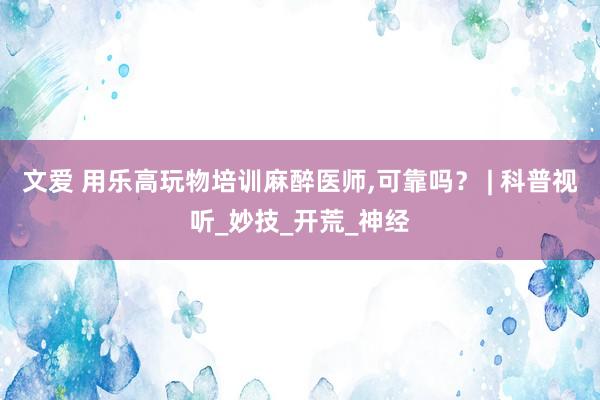 文爱 用乐高玩物培训麻醉医师，可靠吗？ | 科普视听_妙技_开荒_神经