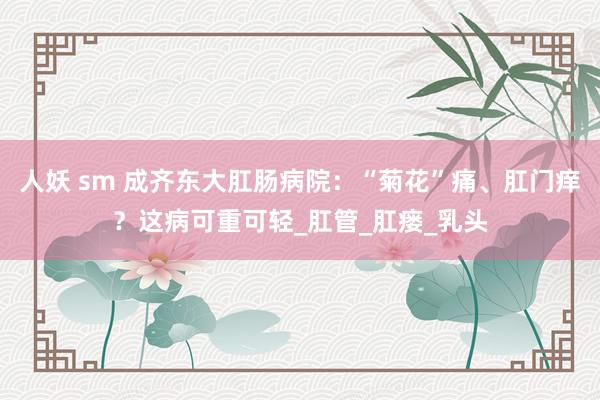 人妖 sm 成齐东大肛肠病院：“菊花”痛、肛门痒？这病可重可轻_肛管_肛瘘_乳头
