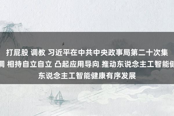 打屁股 调教 习近平在中共中央政事局第二十次集体学习时强调 相持自立自立 凸起应用导向 推动东说念主工智能健康有序发展